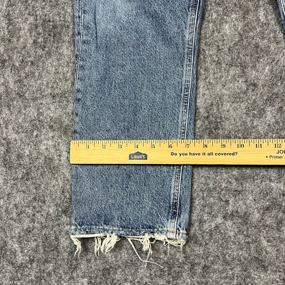 Agolde Light Blue Straight Jeans Size 28 - Picture 6 of 10